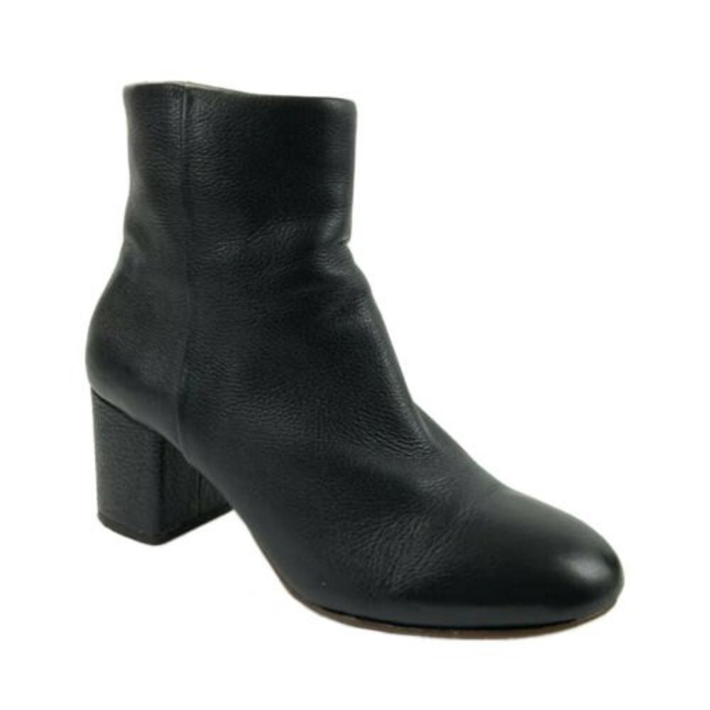 Splendid Pebbled Leather Ankle Block Heel Bootie 9.5